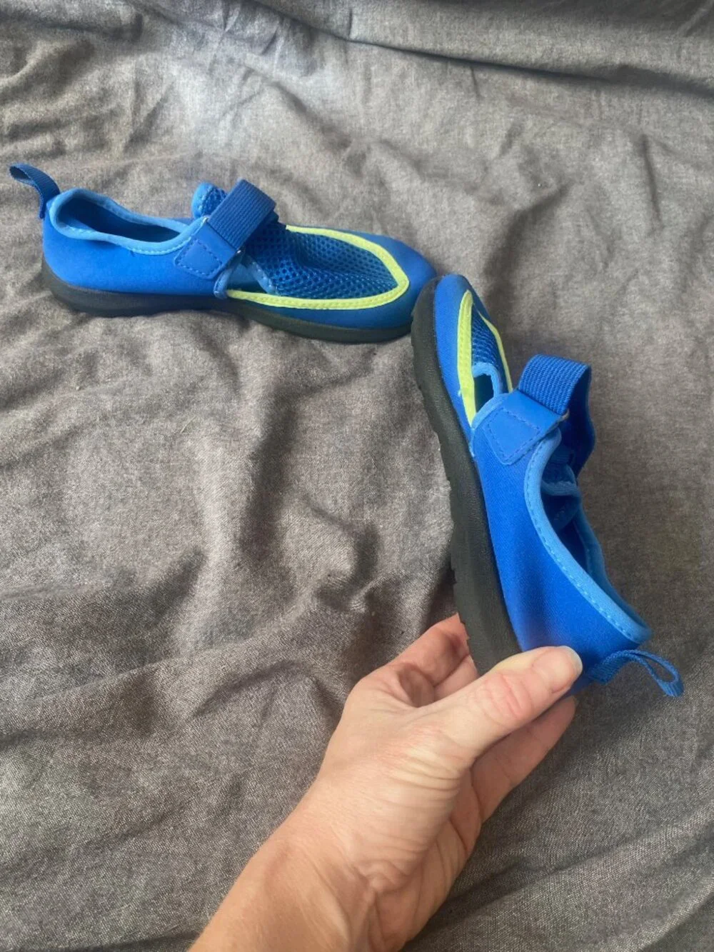 Wonder Nation Blue Velcro Kids Water Shoes